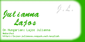 julianna lajos business card